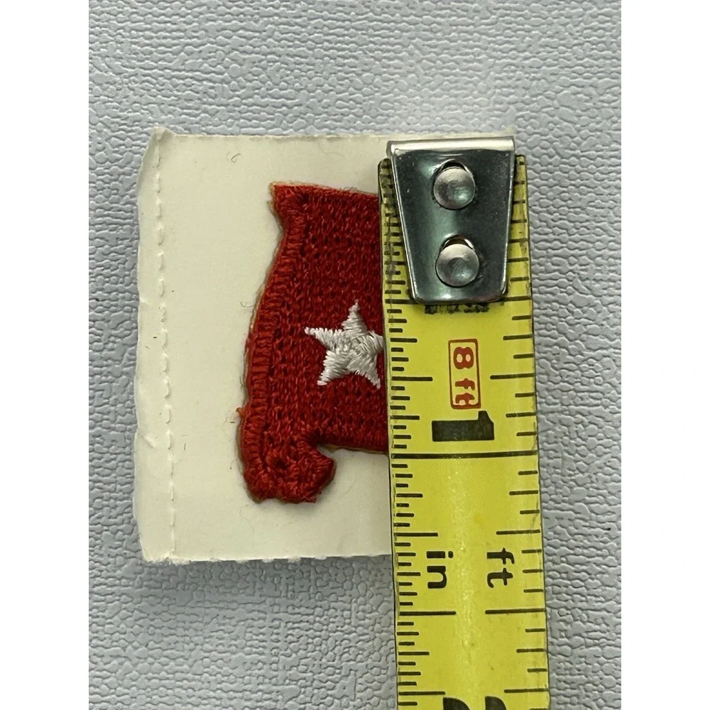 Vintage NOS Alabama State Embroidered Patches Red White Star Lot of 14 Applique